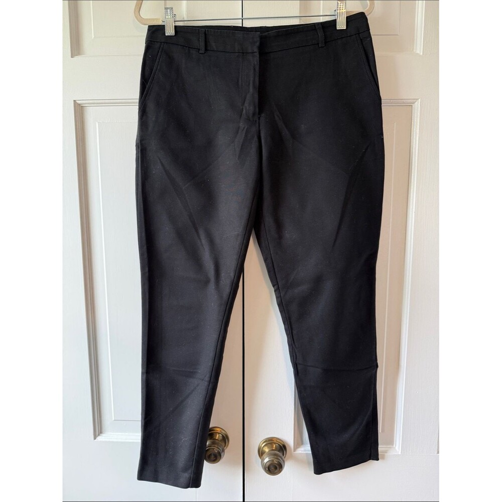 Jones New York Women’s Cropped Ankle Black Capri Stretch Cotton Pants Size 6